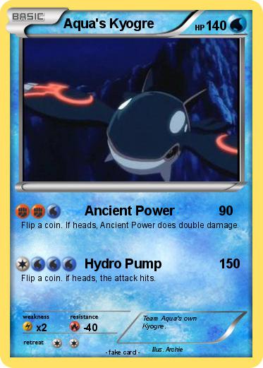 Pokemon Aqua's Kyogre