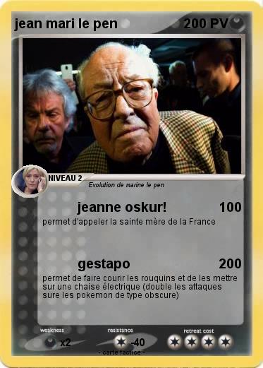 Pokemon jean mari le pen