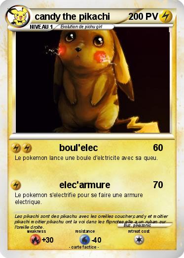 Pokemon candy the pikachi