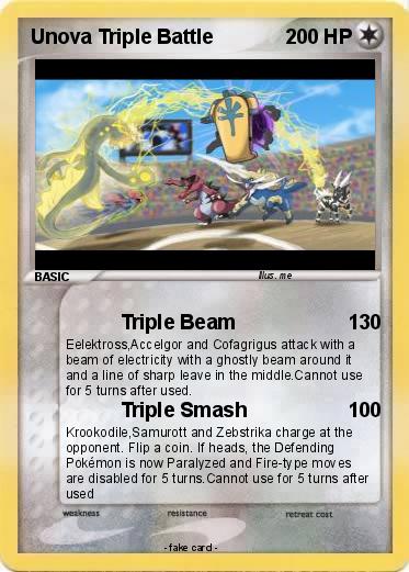 Pokemon Unova Triple Battle