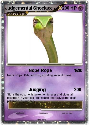 Pokemon Judgemental Shoelace