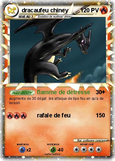 Pokemon dracaufeu chiney