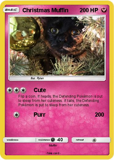 Pokemon Christmas Muffin