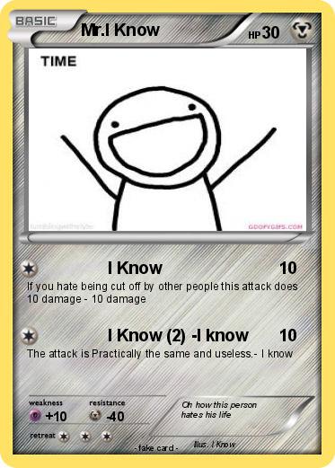 Pokemon Mr.I Know