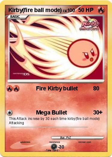 Pokemon Kirby(fire ball mode)