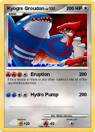 Pokemon Kyogre Groudon
