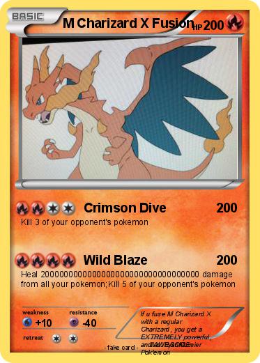 Pokemon M Charizard X Fusion