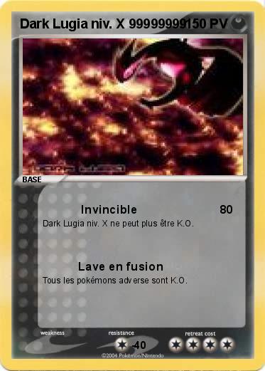 Pokemon Dark Lugia niv. X 99999999