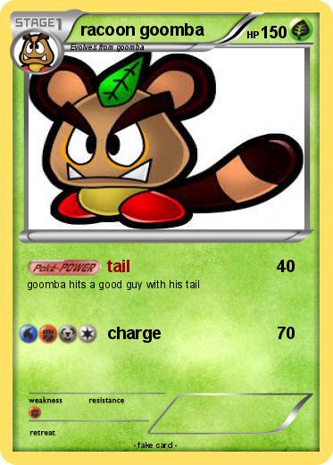 Pokemon racoon goomba