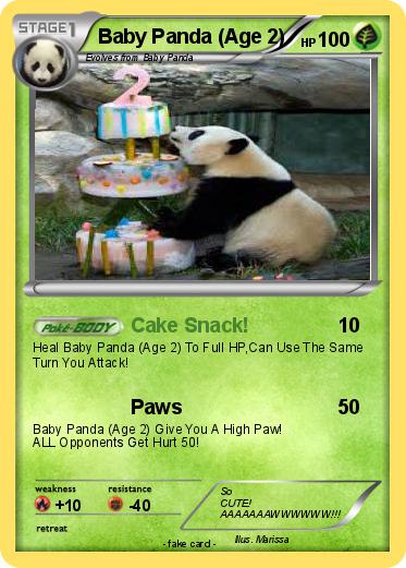 Pokemon Baby Panda (Age 2)
