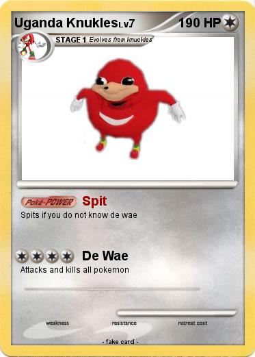 Pokemon Uganda Knukles
