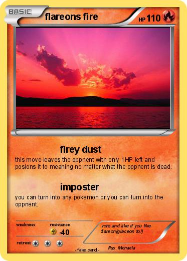 Pokemon flareons fire