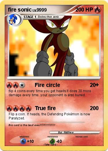 Pokemon fire sonic