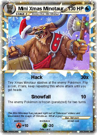 Pokemon Mini Xmas Minotaur