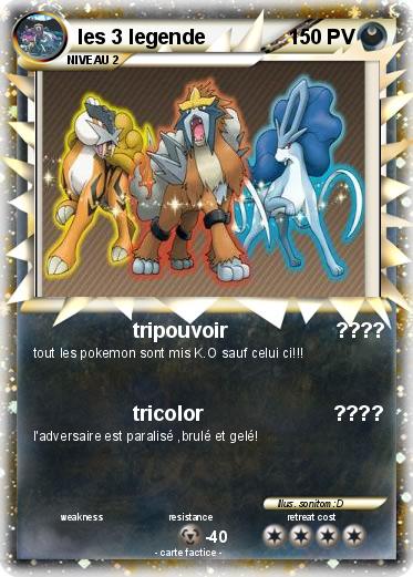 Pokemon les 3 legende