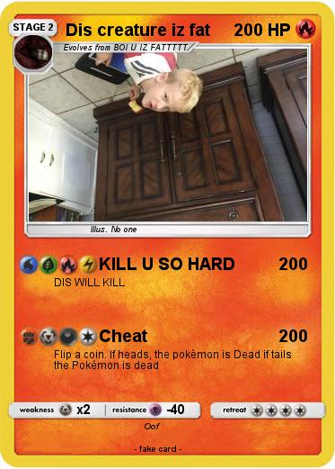 Pokemon Dis creature iz fat