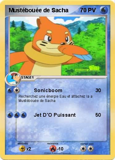 Pokemon Mustébouée de Sacha