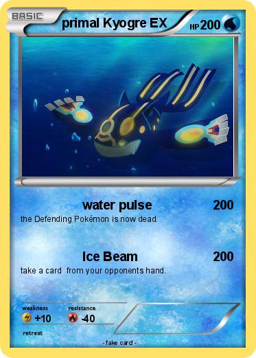Pokemon primal Kyogre EX