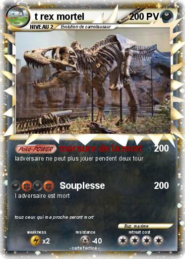 Pokemon t rex mortel
