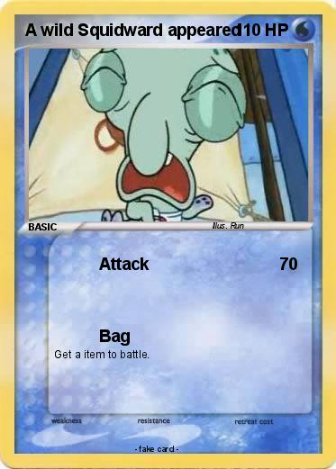 Pokemon A wild Squidward appeared