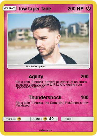 Pokemon low taper fade