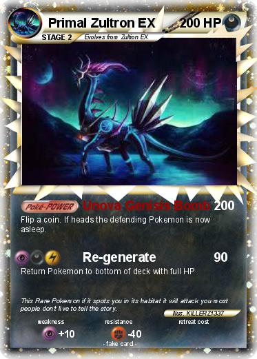 Pokemon Primal Zultron EX