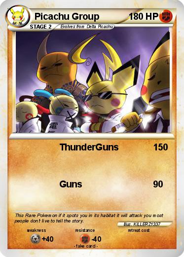 Pokemon Picachu Group