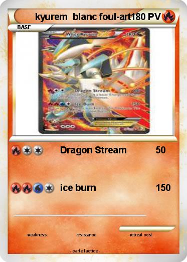 Pokemon kyurem  blanc foul-art
