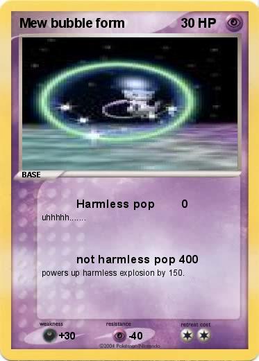 Pokemon Mew bubble form