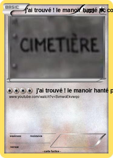 Pokemon j'ai trouvé ! le manoir hanté pc complet
