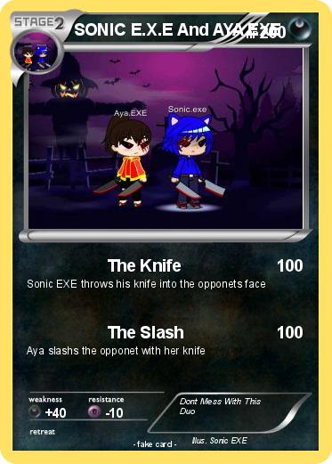 Pokemon SONIC E.X.E And AYA EXE