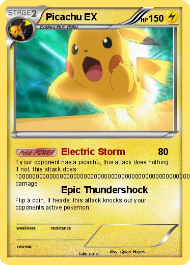 Pokemon Picachu EX