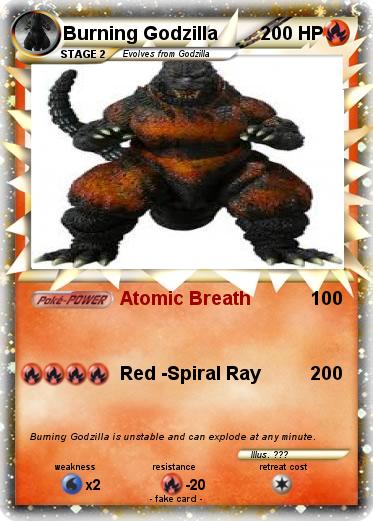 Pokemon Burning Godzilla