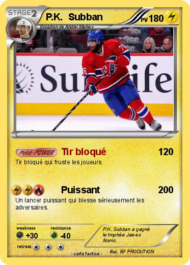Pokemon P.K.  Subban
