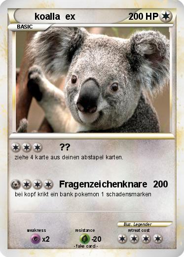 Pokemon koalla  ex