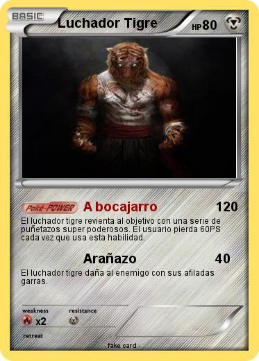 Pokemon Luchador Tigre