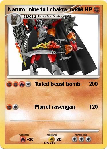Pokemon Naruto: nine tail chakra mode