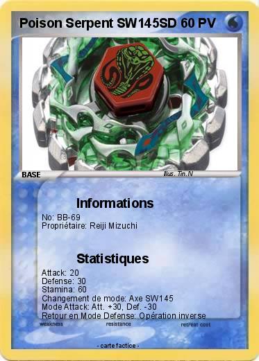 Pokemon Poison Serpent SW145SD