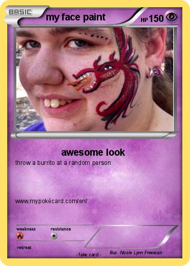 Pokemon my face paint