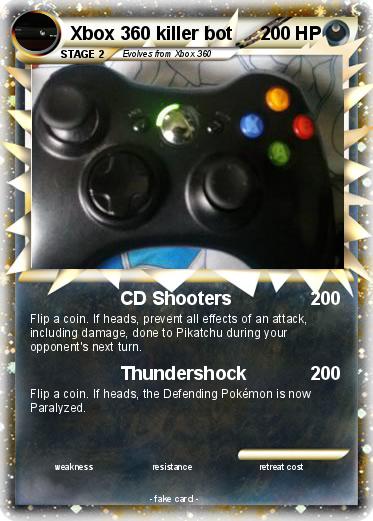 Pokemon Xbox 360 killer bot