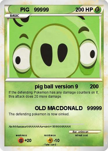 Pokemon PIG   99999