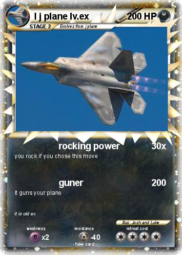 Pokemon l j plane lv.ex