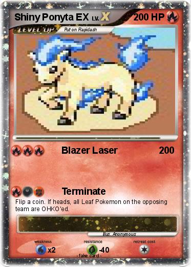 Pokemon Shiny Ponyta EX