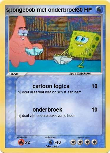 Pokemon spongebob met onderbroek