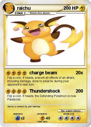Pokemon raichu