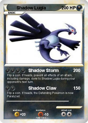 Pokemon Shadow Lugia