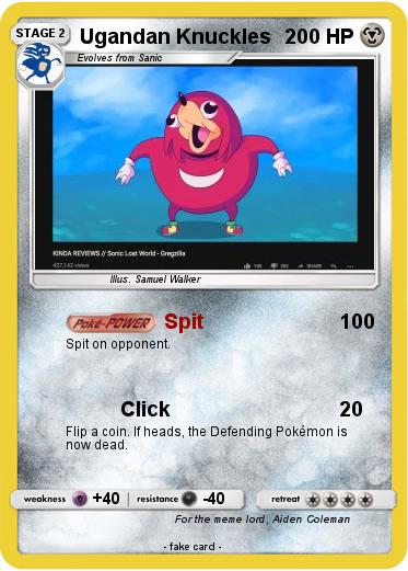 Pokemon Ugandan Knuckles