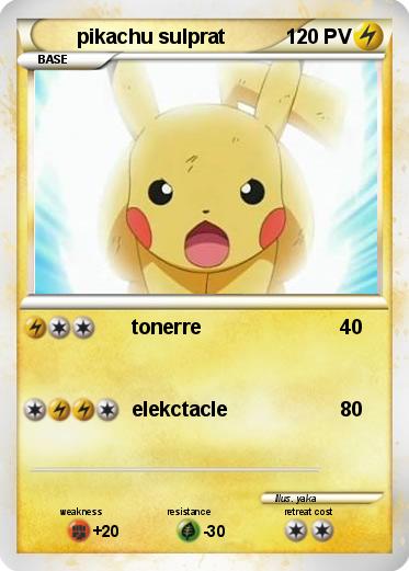 Pokemon pikachu sulprat