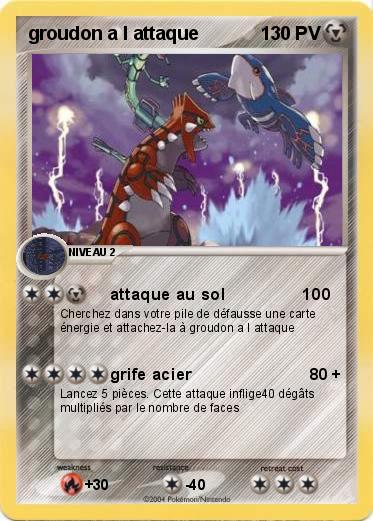 Pokemon groudon a l attaque