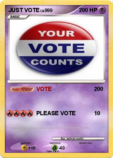Pokemon JUST VOTE